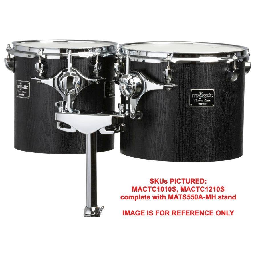 Majestic Concert Black Series Concert Tom Drum, Single or Double Headed - CALL FOR A QUOTE