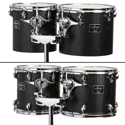 Majestic Concert Black Series Concert Tom Drum, Single or Double Headed - CALL FOR A QUOTE