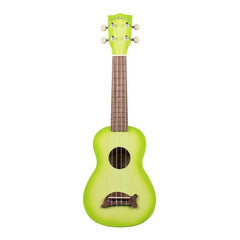 Makala Dolphin Soprano Ukulele-Ukulele-Makala-Green Apple Burst-Engadine Music