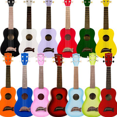 Makala Dolphin Soprano Ukulele - Various Colours