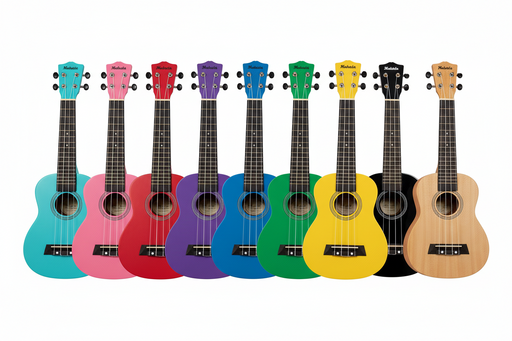 Makala Dolphin Soprano Ukulele - Various Colours