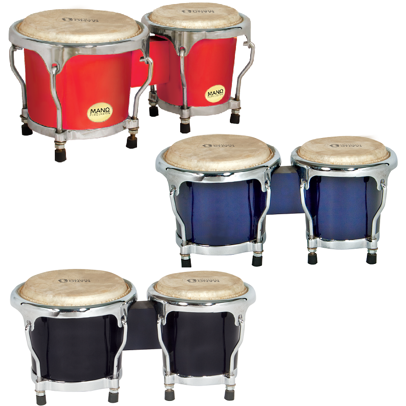Mano Percussion Mini Latin Bongos Various Colours — Engadine Music
