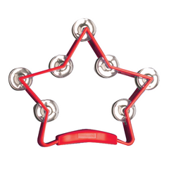Mano Percussion Star-shaped Tambourine - Various Colours
