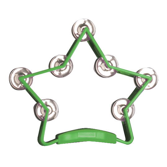 Mano Percussion Star-shaped Tambourine - Various Colours