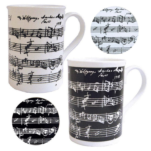 Manuscript Bone China Mug & Matching Coasters