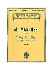 Marcheesi - Vocalises 30 Op. 32 Medium or High Voice-Vocal-G. Schirmer Inc.-Engadine Music