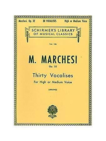 Marcheesi - Vocalises 30 Op. 32 Medium or High Voice-Vocal-G. Schirmer Inc.-Engadine Music