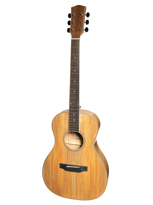 Martinez '31 Series' Spalted Maple Parlour Acoustic-Electric Cutaway Guitar