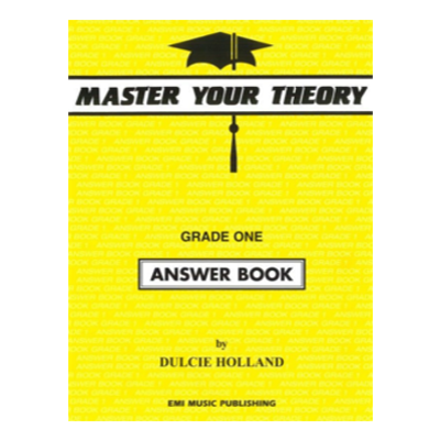 Master Your Theory Grade 1 Answer Book Dulcie Holland-Theory-EMI Music Publishing-Engadine Music