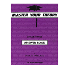 Master Your Theory Grade 3 Answer Book Dulcie Holland-Theory-EMI Music Publishing-Engadine Music