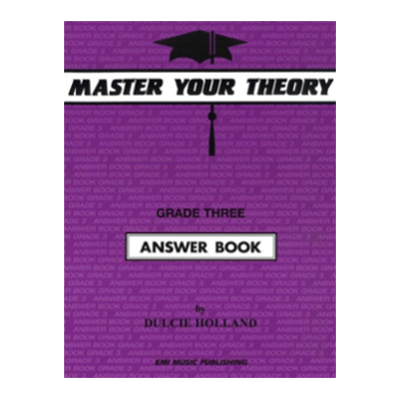 Master Your Theory Grade 3 Answer Book Dulcie Holland-Theory-EMI Music Publishing-Engadine Music