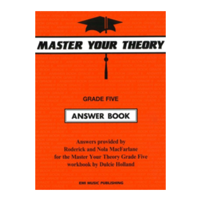 Master Your Theory Grade 5 Answer Book Dulcie Holland-Theory-EMI Music Publishing-Engadine Music