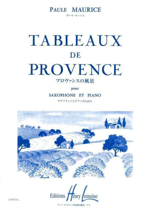 Maurice - Tableaux De Provence, Alto Saxophone