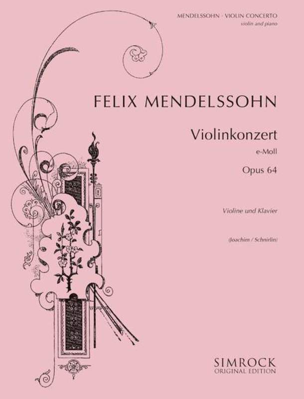 Mendelssohn - Violin Concerto in E Minor, Op. 64-Strings-Simrock-Engadine Music