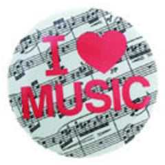 Metal Magnet I Love Music