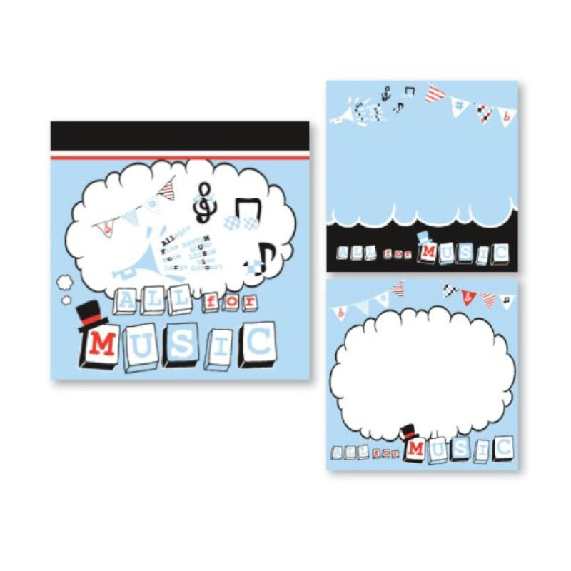 Mini Music Note Pad - Various