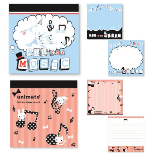 Mini Music Note Pad - Various
