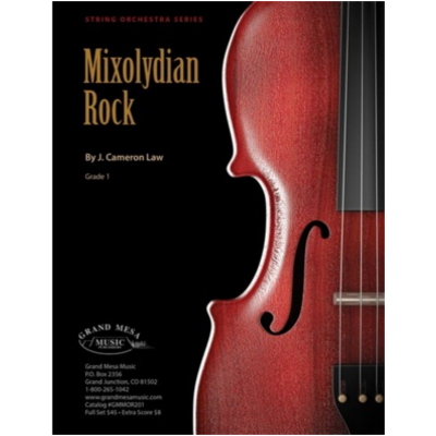 Mixolydian Rock, J. Cameron Law String Orchestra Grade 1-String Orchestra-Grand Mesa Music-Engadine Music