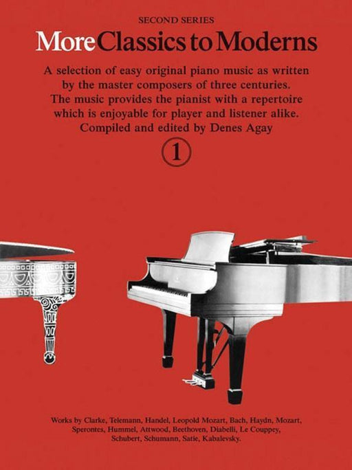 More Classics To Moderns Book 1, Piano