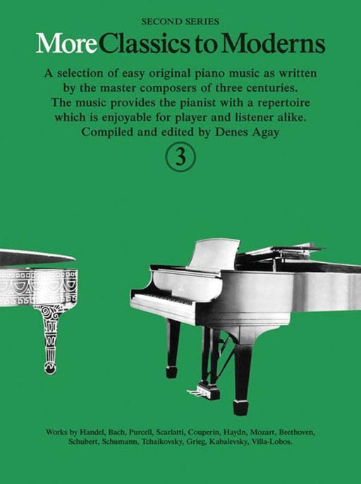 More Classics To Moderns Book 3, Piano