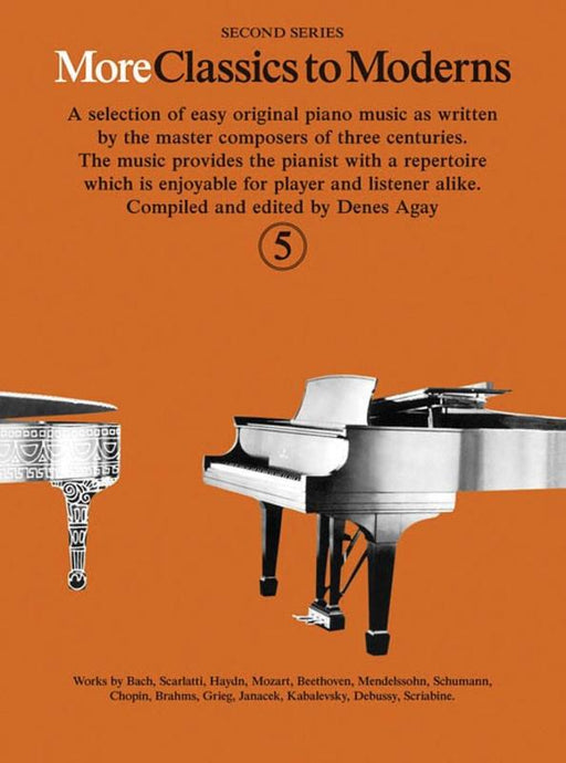 More Classics To Moderns Book 5, Piano