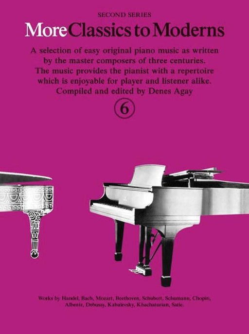 More Classics To Moderns Book 6, Piano