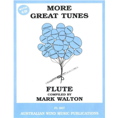More Great Tunes For Flute Bk/CD-Woodwind-Australian Wind Music Publications-Engadine Music