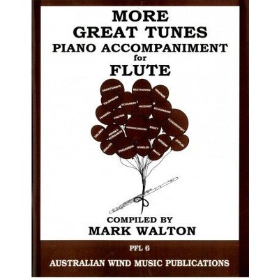 More Great Tunes For Flute - Piano Accompaniment-Woodwind-Australian Wind Music Publications-Engadine Music