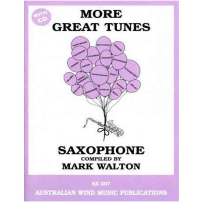 More Great Tunes for Alto Saxophone Bk/CD-Woodwind-Australian Wind Music Publications-Engadine Music