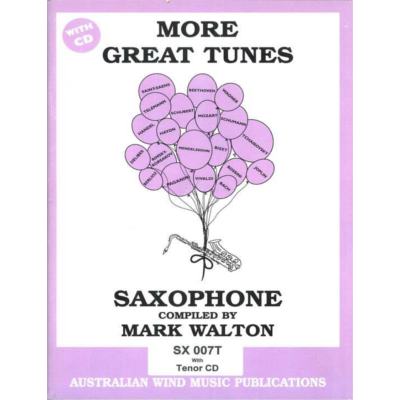 More Great Tunes for Tenor Saxophone Bk/CD-Woodwind-Australian Wind Music Publications-Engadine Music