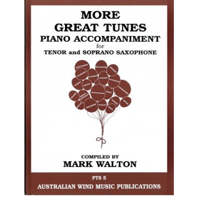 More Great Tunes for Tenor Saxophone - Piano Accompaniment-Woodwind-Australian Wind Music Publications-Engadine Music