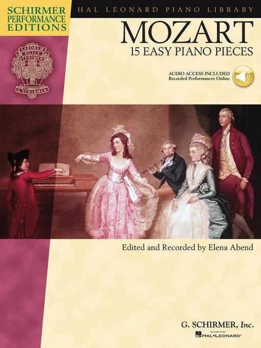 Mozart - 15 Easy Piano Pieces, Book & Online Audio-Piano & Keyboard-G. Schirmer Inc.-Engadine Music