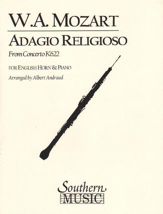 Mozart - Adagio Religioso (from Concerto, K622) Cor Anglais-Woodwind-Southern Music Co.-Engadine Music