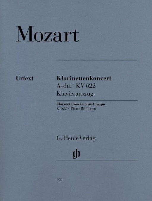 Mozart - Clarinet Concerto A major K. 622-Woodwind-G. Henle Verlag-Engadine Music
