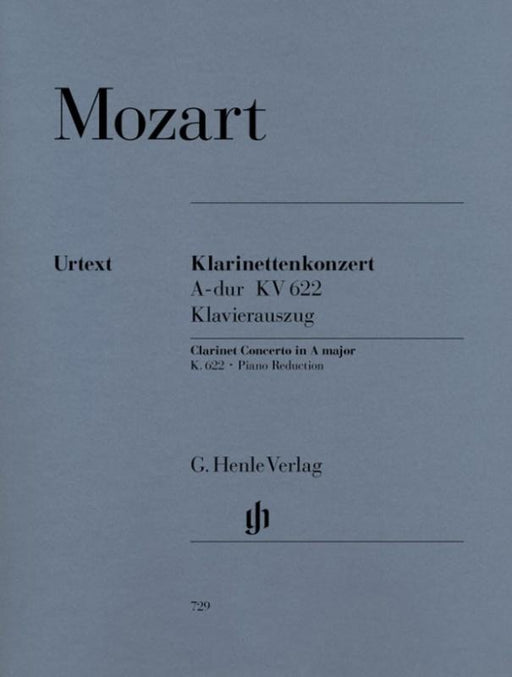 Mozart - Clarinet Concerto A major K. 622-Woodwind-G. Henle Verlag-Engadine Music