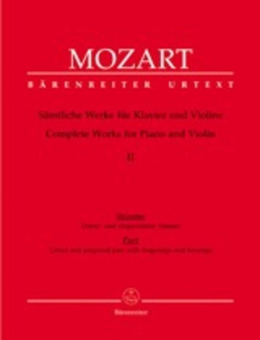 Mozart - Complete Works For Violin And Piano Book 2-Strings-Barenreiter-Engadine Music