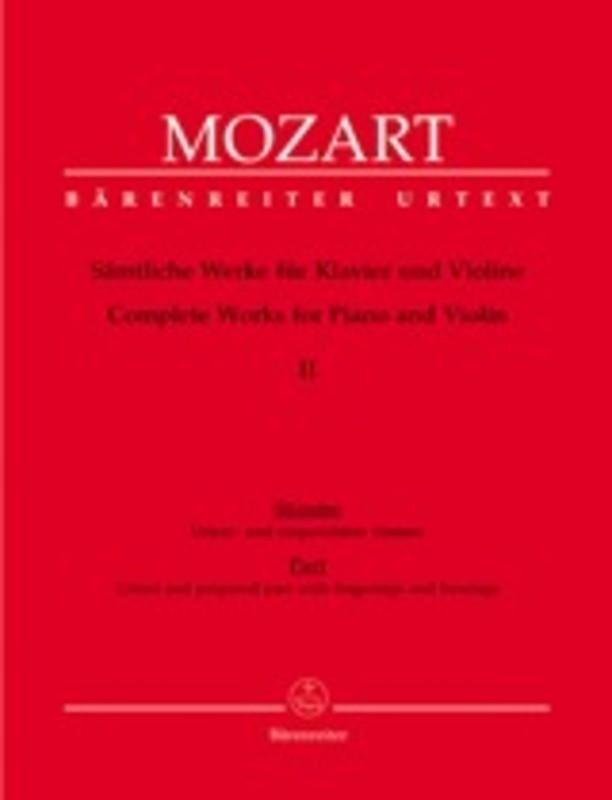 Mozart - Complete Works For Violin And Piano Book 2-Strings-Barenreiter-Engadine Music