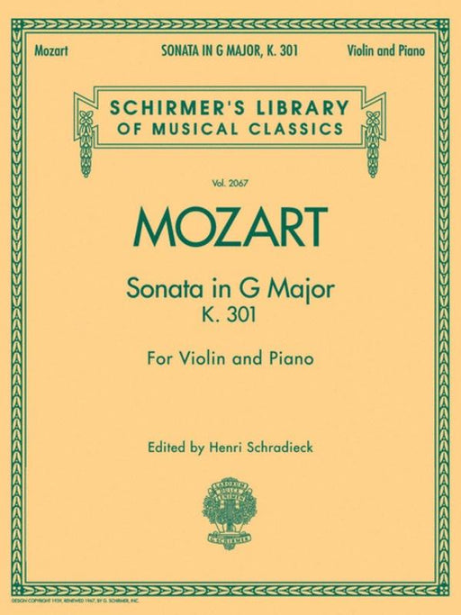 Mozart - Sonata in G Major K 301, Violin & Piano
