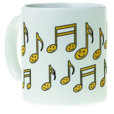 Mug Music Design Happy Notes-Homeware-Engadine Music-Engadine Music