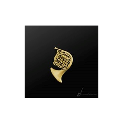 Music Pin French Horn-Giftware Accessories-Engadine Music-Gold-Engadine Music