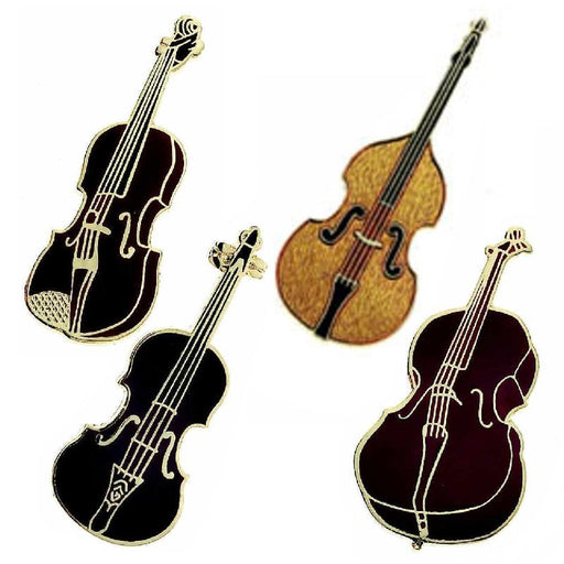 Music Pin - Various Bowed String Instruments