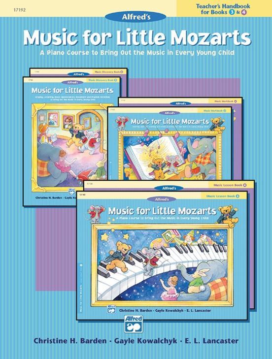 Music for Little Mozarts: Teachers Handbook for Books 3 & 4-Piano & Keyboard-Alfred-Engadine Music