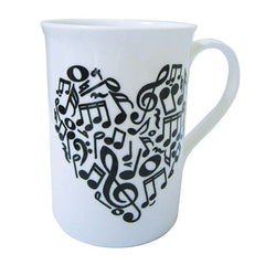 Musical Bone China Mug & Matching Coasters - Various Art Designs