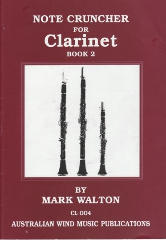 Note Cruncher for Clarinet Book 2 Bk/CD