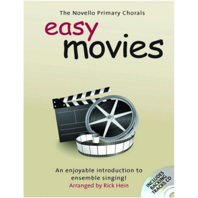 Novello Primary Chorals Unison/2 Part - Easy Movies Book/CD-Choral-Novello-Engadine Music