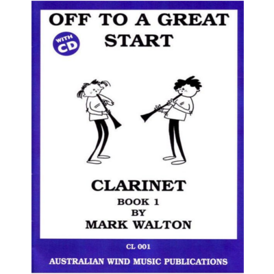 Off to a Great Start for Clarinet Book 1 Bk/CD-Woodwind-Australian Wind Music Publications-Engadine Music