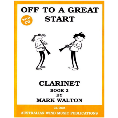 Off to a Great Start for Clarinet Book 2 Bk/CD-Woodwind-Australian Wind Music Publications-Engadine Music