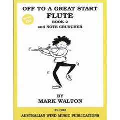 Off to a Great Start for Flute Book 2 and Note Cruncher Book/CD-Woodwind-Australian Wind Music Publications-Engadine Music