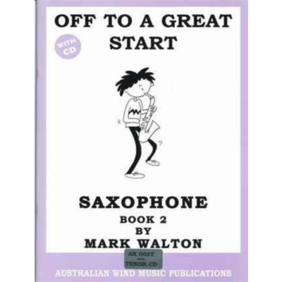 Off to a Great Start for Tenor Saxophone Book 2-Woodwind-Australian Wind Music Publications-Engadine Music