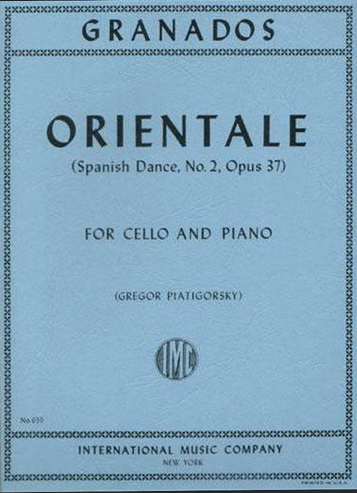 Orientale (Spanish Dance, No. 2 Op. 37)